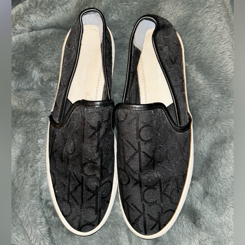 calvin klein monogrammed sneakers